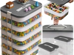 Caja Kruzzel para construcciones 35 l con organizador, 5 niveles