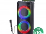 Altavoz Bluetooth portátil MEDIA-TECH FUNBOX BT con karaoke e iluminación RGB