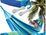 Hamaca de jardín para dos personas XXL, a rayas, 200 × 150 cm