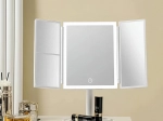 Espejo cosmético plegable con iluminación LED 3×