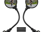 Espejos retrovisores universales para manillar de bicicleta y scooter, negro, set de 2 uds.