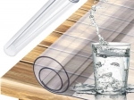 Ruhhy alfombrilla protectora transparente para mesa y escritorio 120 × 60 cm, 1 mm - 1 pieza