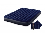 Colchón inflable Intex con bomba manual y almohadas 203 x 152 x 25 cm