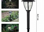 Juego de 10 faroles solares LED de jardín para clavar en el suelo
