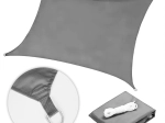 Toldo de sombreo impermeable 5 × 5 m cuadrado, gris, MultiGarden