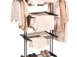 Tendedero vertical metálico con ruedas 125 × 170 cm – VILDE