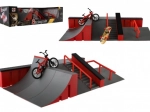 Set de skatepark para dedos con rampas, BMX y monopatín