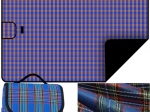 Manta de picnic impermeable 145 × 180 cm basic azul - 1 pieza