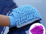 Guante de microfibra para lavar el coche – morado