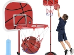 Canasta de baloncesto infantil ajustable con soporte hasta 170 cm ISO TRADE