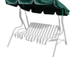 Toldo para columpio 163 × 110 cm textil verde oscuro