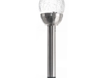 Luz solar LED de jardín para clavar con cubierta de vidrio