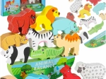 Juego de equilibrio Montessori de madera con animalitos