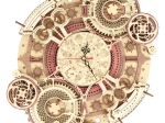 RoboTime rompecabezas mecánico 3D de madera con forma de reloj y calendario