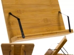 Soporte de bambú Malatec para libro, tablet y portátil - 1 unidad