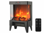 Chimenea eléctrica con llamas LED 2000 W, 32,2 × 18 × 52,3 cm