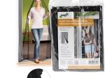 Mosquitera magnética para puerta, negra, 80/90/100 × 200/210 cm
