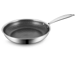 Sartén profesional de acero inoxidable Maestro con superficie tipo panal 28 cm
