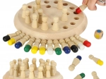 Juego de memoria lógica de madera – colores