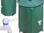 Barril plegable para agua de lluvia con grifo 500 l