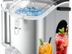 Máquina de hielo Ruhhy 1,2 l plateada con pala