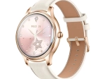 Reloj inteligente Colmi L28 dorado con correa de cuero