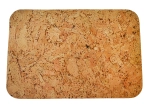 Manteles individuales de corcho rectangulares con esquinas redondeadas 36 × 25 cm, set de 6 piezas