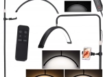 Lámpara cosmética LED arqueada de 36 W con temperatura ajustable y soporte