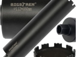 Broca de corona diamantada Bigstren 112 × 460 mm 1 1/4 UNC