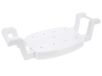 Asiento de bañera regulable blanco 58–77 × 27,5 cm