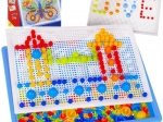 Mosaico con clavijas en maletín – juego de construcción creativo para niños