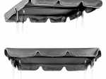 Toldo gris para columpio de jardín MultiGarden 200 × 120 cm