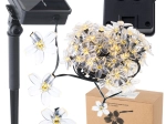 Luces solares de jardín con forma de flor 7 m 50 LED blanco cálido