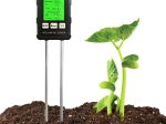 Probador de suelo digital 6 en 1: medición de pH, humedad, temperatura, fertilidad, luz y humedad del aire