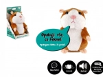 Hámster de peluche parlante Mireček