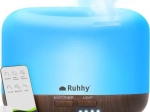 Difusor de aroma y humidificador de aire RUHHY LED con mando a distancia 300 ml