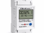 Contador de energía monofásico para carril DIN con LCD, indicación LED y función RESET 230 V 60 A
